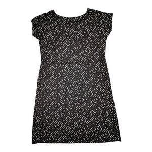 NWOT J Jill Wear Ever Collection Women's Small Black & White Polka Dot Dress S/S